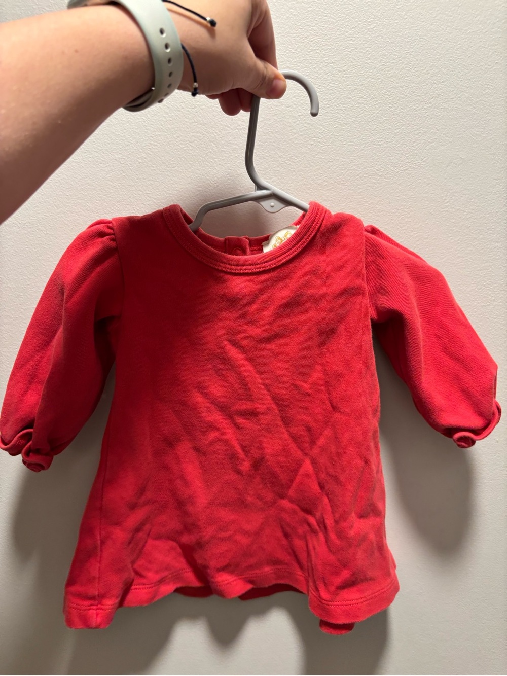 The Beaufort Bonnet Company Red Long-Sleeve Baby Top